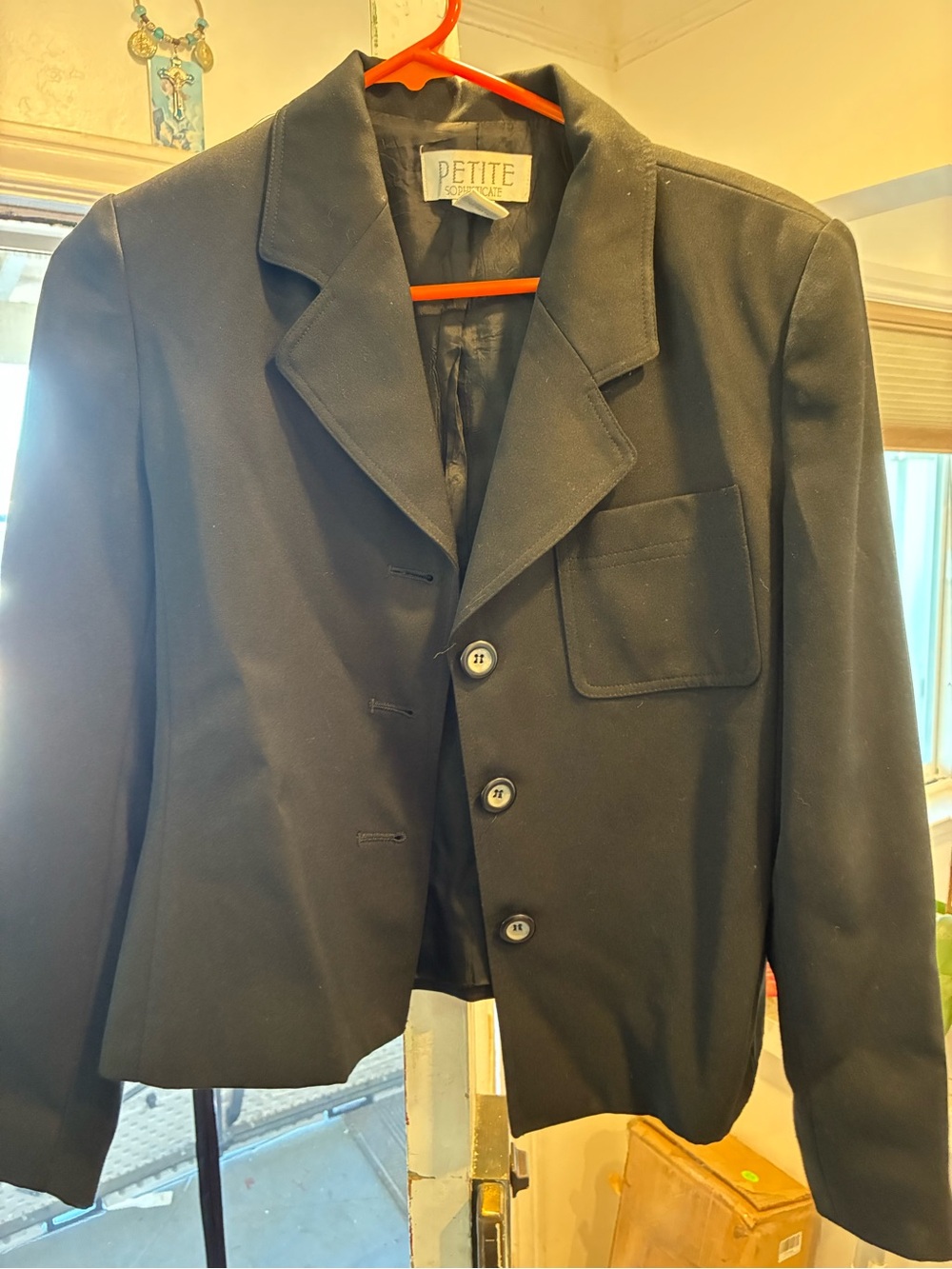 Petite Sophisticate Black Women's Blazer - Tailored Single-Breasted Jacket
